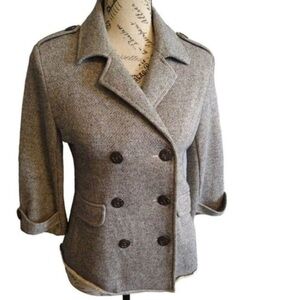 CAbi Women's Classic Gray Pea Coat